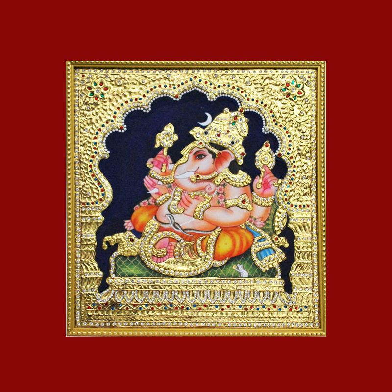 Ganeshji Tanjore Painting Faridabad