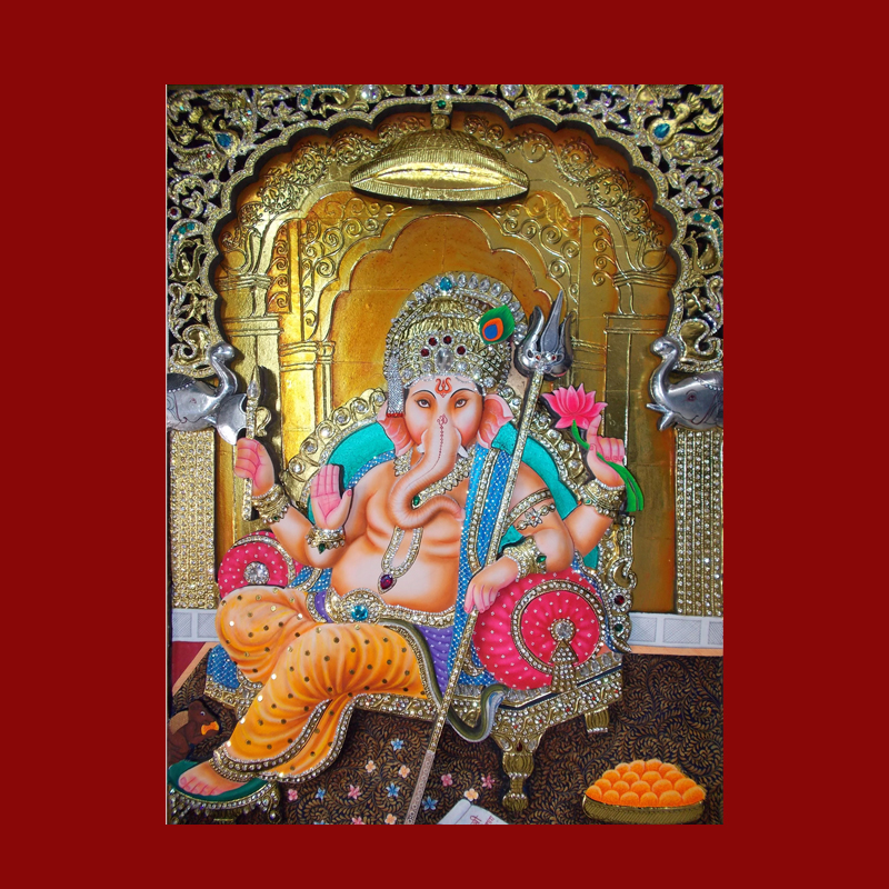 Ganeshji Tanjore Painting Ghaziabad