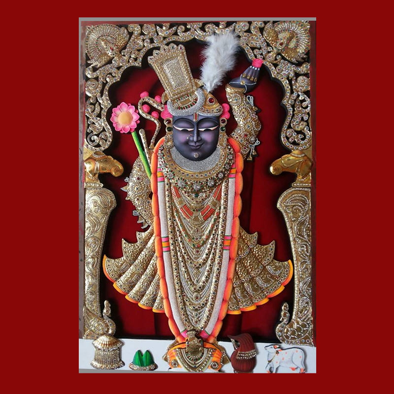 Shrinathji Tanjore Painting Gurgaon