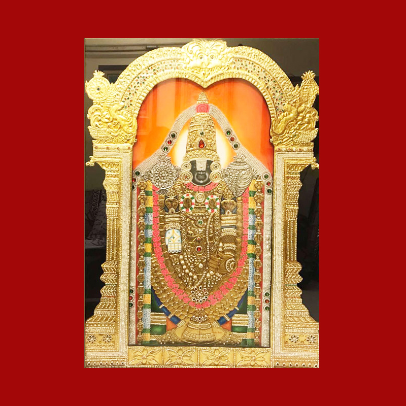 Tirupati Balaji Tanjore Painting Gurugram