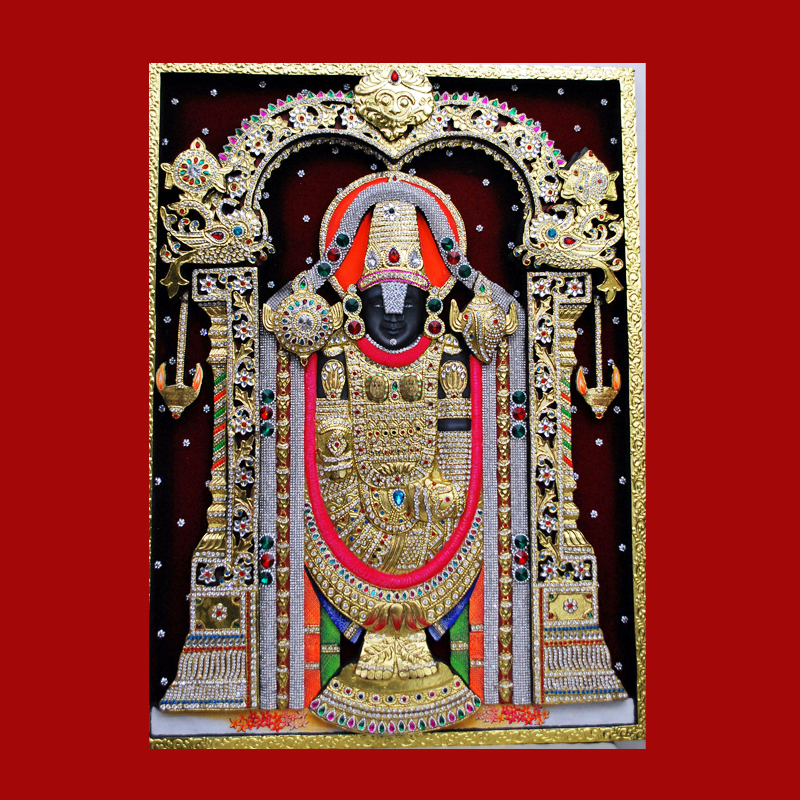 Tirupati Balaji Tanjore Painting New Delhi